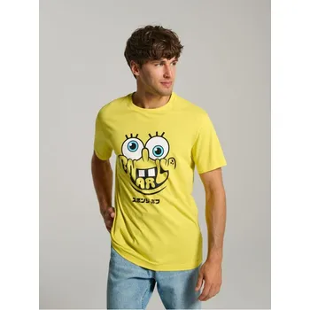Pánské tričko Sinsay - Tričko SpongeBob - žlutá - 8688I-10X - 8688I-10X-XS