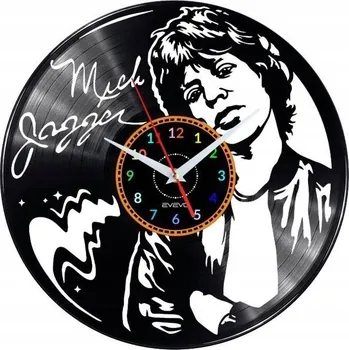 Hodiny Nástěnné hodiny Mick Jagger - Vinylová deska - Moderní dekorace