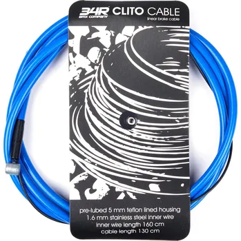 Lanko pro jízdní kolo Lanko + bowden 34R CLITO CABLE, modrý