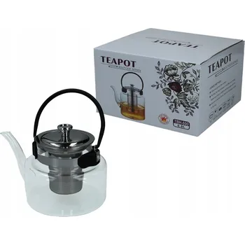 Konvice na čaj Konvice skleněná se sítkem, vzor 5