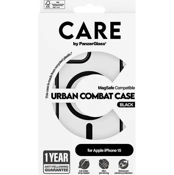 Telefonní příslušenství PanzerGlass CARE kryt Apple iPhone 15 MagSafe Urban Combat černý/černý 1425