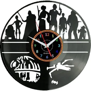 Hodiny STRÁŽCI GALAXIE HODINY NÁSTĚNNÉ VINYLOVÁ DESKA DÁREK PAMÁTKA NAROZENINY