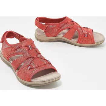 Dámské sandále Pohodlné dámské sandály na léto a plážové procházky Barva: Červená, Velikost: 43