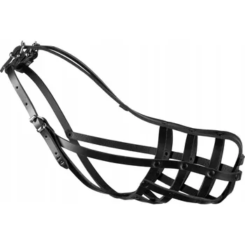 Náhubek pro psa Kožený náhubek Dino