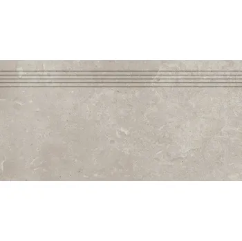 Obklad Limestone, DCPSR802, schodovka, 30x60cm, béžovošedá