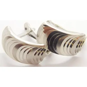 Náušnice Klenoty Budín Dámské gravírované náušnice z bílého zlata 585/1,41gr HK2344 (Klenoty Budín Dámské gravírované náušnice z bílého zlata 585/1,41gr HK2344)