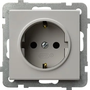 Elektrická zásuvka Ospel béžová nástěnná Elektrická Zásuvka