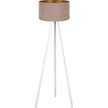 Lampička Brilagi - Stojací lampa VELVET 1xE27/60W/230V bílá/béžová