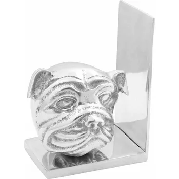 Zarážka na knihu vidaXL Zarážky na knihy 2 pcs Stříbrná 8 x 12 x 16,5 cm Hliník