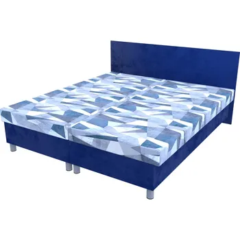 Postel Dvoupostel Holm/modrá na nohách 200 × 180 cm