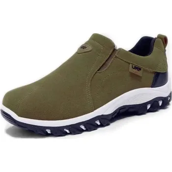 Pánské tenisky Pánské slip-on tenisky na túry a outdoorové aktivity Barva: Zelená, Velikost: 41