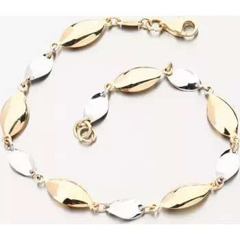 Náramek Dámský náramek zlato mix 585 PKL24-040 délka 19 cm