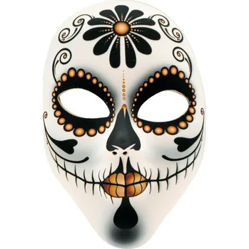 Karnevalová maska Látková maska Seňora - Día de Muertos