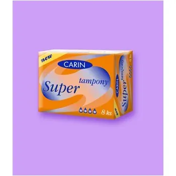 Menstruační tampony TAMPONY CARINE SUPER 8KS