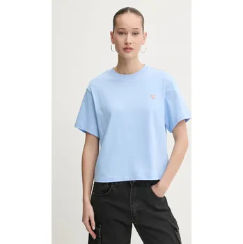 Bavlněné tričko Guess Jeans modrá barva, W4YI05 K8HM0 W4YI05.K8HM0 05X, vel. L