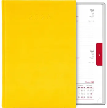Kalendář Knižkový kalendář 2026 A5 žlutý