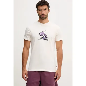 Pánské tričko Bavlněné tričko Picture Jean Julien pánské, béžová barva, s potiskem, MTS1246 80X, vel. M