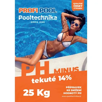 Bazénová chemie pH mínus tekuté 25 kg PROFIPOOL 14% pro soukromé bazény