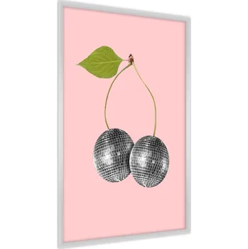 Obraz Plakát Třešně DISKO KOULE Koláž Dekorace 60x80