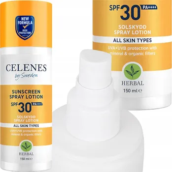Přípravek na opalování CELENES by Sweden HERBAL Opalovací sprej SPF 30 150 Ml