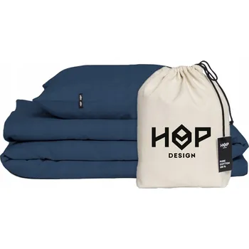 Povlečení Povlečení - povlak na peřinu 240x220 Měkká Bavlna Hop Navy Blue