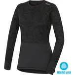 Husky Merino termoprádlo Dámské triko s dlouhým rukávem L, černá
