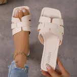 Dámské ploché pantofle na ven Barva: Žlutá, Velikost: 41