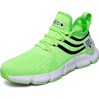 Pánské tenisky Pánské sportovní tenisky s prodyšným svrškem Barva: Zelená, Velikost: 36