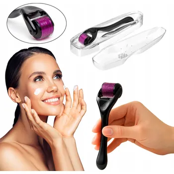 Masážní přístroj MIKROJEHLIČKOVÁ MEZOTERAPIE MASÁŽNÍ PŘÍSTROJ ROLLER NA OBLIČEJ, TĚLO A BRADU DERMAROLLER 0,75