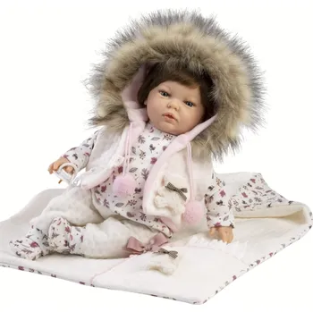 Panenka Realistické miminko s měkkým tělem 45cm De Cuna - Maria