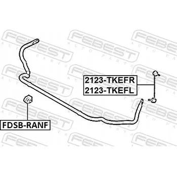 Stabilizátor nápravy Febest FDSB-RANF Odpružení, stabilizátor