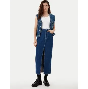 Dámské oblečení Calvin Klein Jeans Džínová sukně J20J224531 Tmavomodrá Straight Fit 31