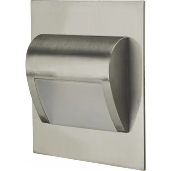 Bodové svítidlo Schodišťové svítidlo STŘÍBRNÁ saténová ALU LED 1,2W 12V průměr 60mm, barva světla NEUTRÁLNÍ bílá