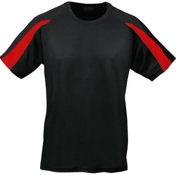 Chlapecké tílko Dětské tričko s pruhem na rukávu Just Cool Barva: černá - červená, Velikost: 9-11 let JC003J