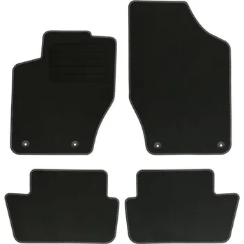 autokoberec Velurové autokoberce s upevněním v sadě Edecor