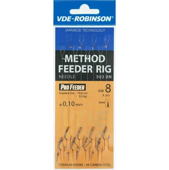 Rybářský háček Zemní Háčky , s návazcem Robinson , 8 ks