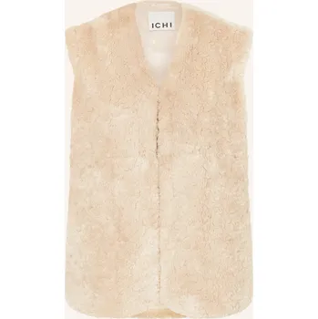 Dámská vesta Ichi Dámská Vesta Z Umělé Kožešiny Ihhizala, béžová, 36