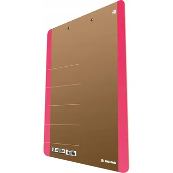 Desky s klipem A4 Donau růžové