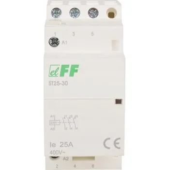 Stykač F&F Modulární stykač 25A 3Z 230V AC ST25-30