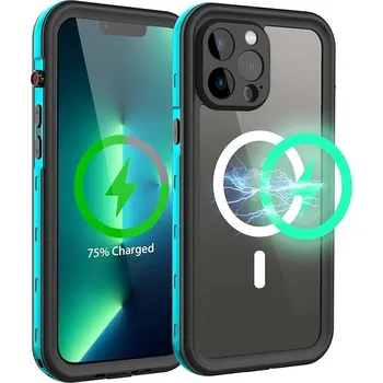 Pouzdro na mobilní telefon Pouzdro vodotěsné Shellbox pro Apple iPhone 13 Pro průhledné