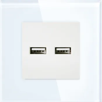 Elektrická zásuvka USB zásuvka do zdi DC Smart Home bílá