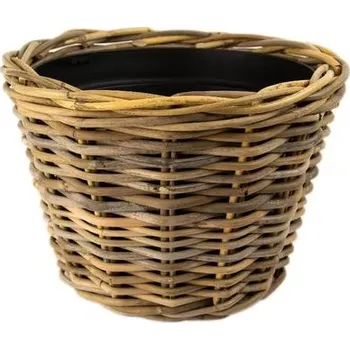 Ratanový obal na květináč Simba s plastovou vložkou, 36x24 cm