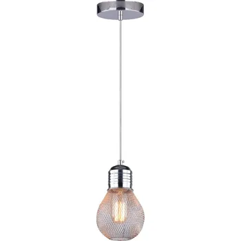 Závěsné svítidlo Gliva chrom moderní lampa do obýváku a jídelny jednolůžková kovová