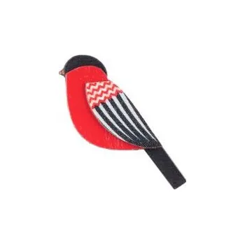 Brož Brož Zigzag Cutebird Brooch ze dřeva s praktickým zapínáním a možností výměny či vrácení do 30 dnů zdarma. - BR204