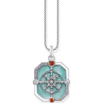 Přívěsek Thomas Sabo PE961-340-7 Silver pendant Wheel of Karma + cubic zirconia