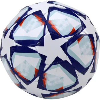 Fotbalový míč Mamido Fotbalový míč 24 cm s hvězdami bílý