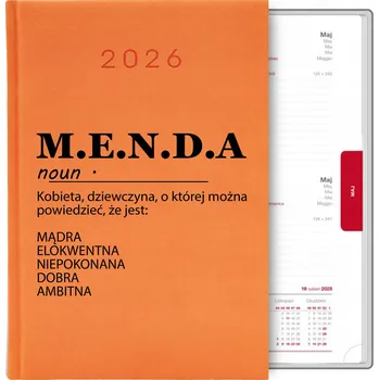 Kalendář Knižkový kalendář 2026 A5 oranžový