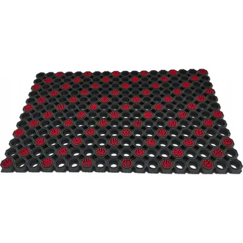 Rohožka Gumová rohožka před dveře, hotová, 75 x 50 cm