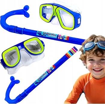 Plavecké brýle POTÁPĚČSKÁ SADA: PLAVECKÉ BRÝLE S ŠNORCHLEM, POTÁPĚČSKÉ BRÝLE DO VODY, SNADNÉ ZAPÍNÁNÍ