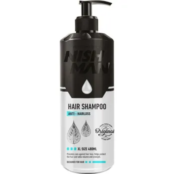 Šampon Nishman Hair Shampoo ANTI-HAIRLOSS - šampon pro muže proti vypadávání vlasů, 480 ml